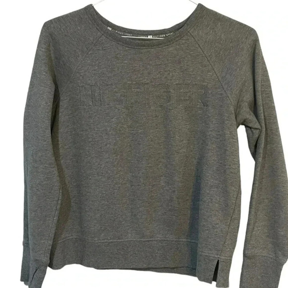 Tommy Hilfiger size S monochrome embroidered sweatshirt EUC - Picture 4 of 12